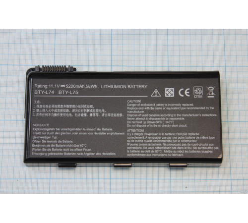 Аккумулятор для MSI CX620, CX623, (BTY-L74, L74BTY-L75), 49Wh, 4400mAh, 11.1V