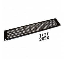 19" вентиляционная фальш-панель 2U, черная LAN-DC-VNP-2U