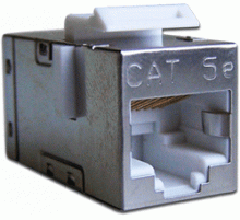 Повторитель портов RJ-45, экранированный, кат.5E, формата Keystone LAN-KCP45S5E