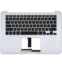 Клавиатура для ноутбука MacBook A1369 2011+ черная с подсветкой плоский ENTER топ-панель