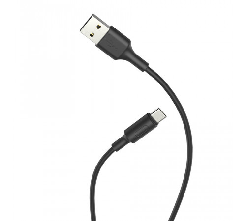 Кабель USB HOCO X25 Soarer для Type-C, 2А, длина 1м, черный