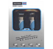 Кабель Vention HDMI-HDMI 3m серый плоский
