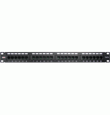 Патч-панель 19", 24 порта RJ-45, категория 5e, UTP, 1U, MDX-PPR-UTP5е-24