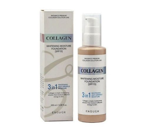 Enough Увлажняющий тональный крем 3 в 1 №21 / Collagen Whitening Moisture Foundation, 100 мл