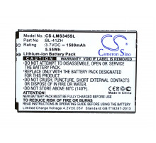 Аккумулятор CS-LMS345SL BL-41ZH для LG L Fino D295, LG X220DS 3.7V / 1500mAh / 5.55Wh