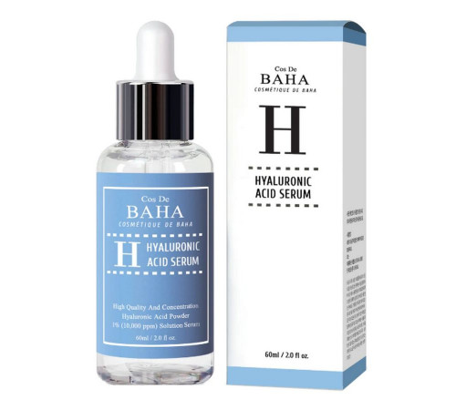 Cos De BAHA Увлажняющая сыворотка с гиалуроновой кислотой / H60 Hyaluronic Acid Serum, 60 мл