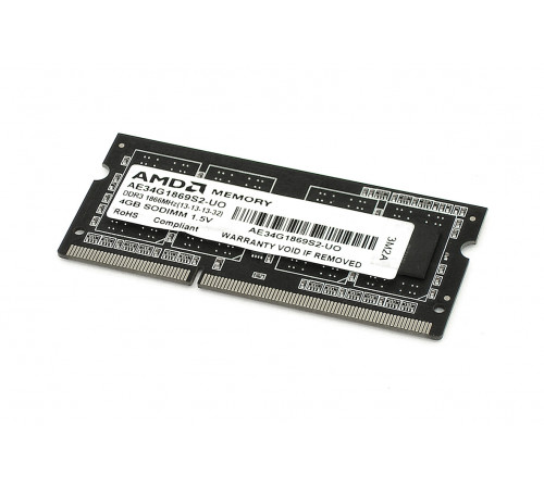 Модуль памяти AMD DDR3- 4Гб, 1866 SO-DIMM