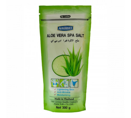 Siam Yoko Солевой скраб для тела c экстрактом алоэ вера / Argussy Aloe vera Spa Salt, 300 г