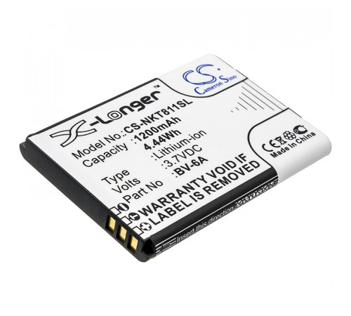 Аккумулятор CS-NKT811SL BV-6A для Nokia 8110 4G, TA-1048, TA-1059  3.7V / 1200mAh / 4.44Wh