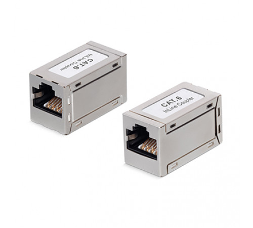 Cabeus CA-8p8c-C6-SH Проходной адаптер, RJ45-RJ45 (8p8c), категория 6, экранированный