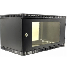 NT WALLBOX LIGHT 6-63 B Шкаф 19" настенный, черный 6U 600*350, дверь стекло-металл