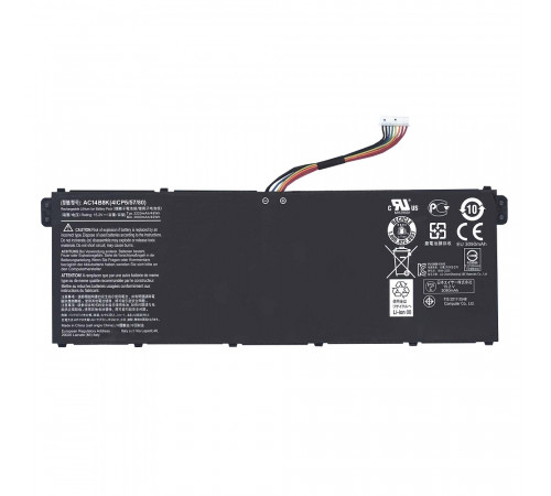 Аккумуляторная батарея для ноутбука Acer Aspire E3-111 (AC14B8K) 15.2V 3090mAh 46Wh