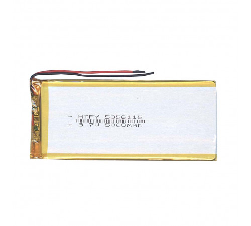 Аккумулятор Li-Pol (батарея) 5*56*115мм 2pin 3.7V/5000mAh