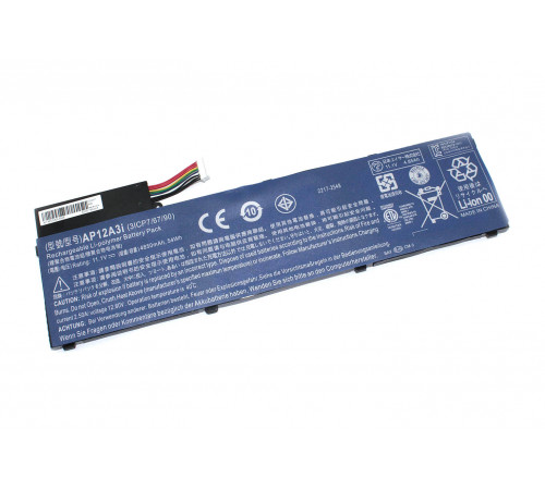 Аккумуляторная батарея для ноутбука Acer Aspire M3 M5 W700 (AP12A3i) 11.1V 4850mAh 54Wh