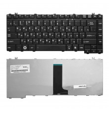 Клавиатура для ноутбука Toshiba A200, A300, M300 Series. Плоский Enter. Черная без рамки. PN: NSK-TAJ01.