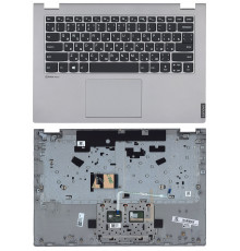 Клавиатура для ноутбука Lenovo Ideapad C340-14 топкейс серебристый