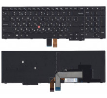 Клавиатура для ноутбука Lenovo Thinkpad Edge E550 E550C E555 E560 E565 черная с подсветкой