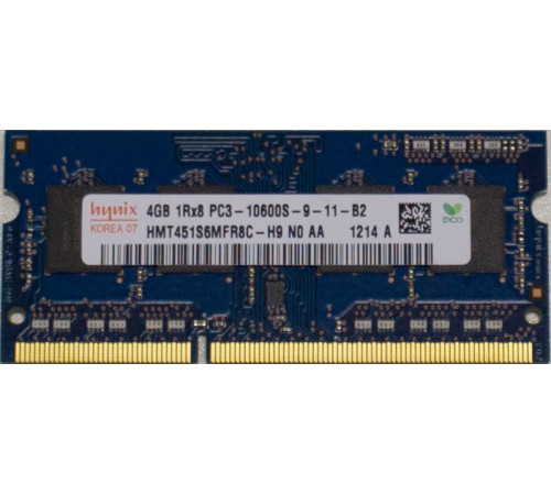 Модуль памяти HYNIX DDR3- 4Гб, 1333, SO-DIMM, OEM