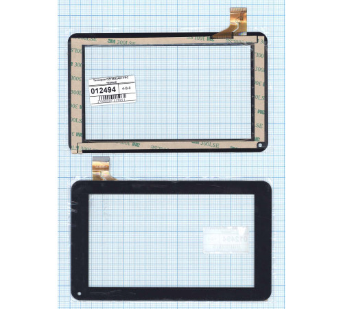 Сенсорное стекло (тачскрин) CZY6632A01-FPC черное