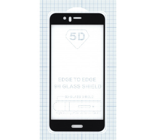 Защитное стекло Полное покрытие для Huawei Nova 2 Plus черное
