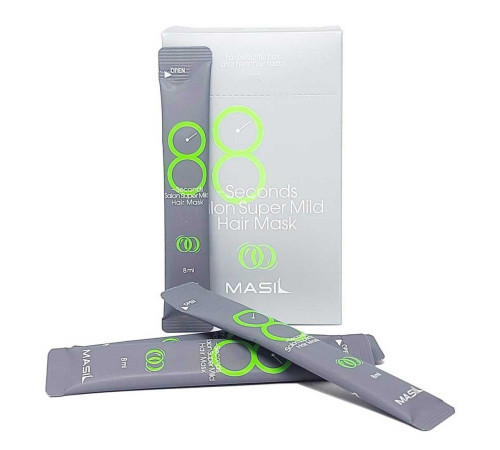 Masil Маска для волос восстанавливающая для ослабленных волос / 8 Seconds Salon Super Mild Hair Mask, 20 шт. х 8 мл