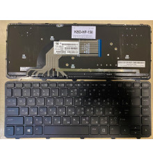 Клавиатура для ноутбука HP Probook 430 G2, 440 G0, 440 G1, 440 G2, 445 G1, 445 G2 черная, с рамкой, с подсветкой