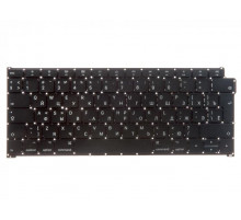 Клавиатура для ноутбука Apple MacBook A1932, Late 2018, черная, большой Enter