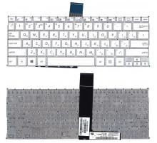 Клавиатура для ноутбука Asus F200CA, F200LA, F200MA, X200CA, X200LA, X200MA белая, без рамки