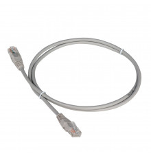 Патч-корд RJ45 - RJ45, 2 пары, UTP, категория 5е, 0.5 м, серый, TWT TWT2-45-45-0.5-GY