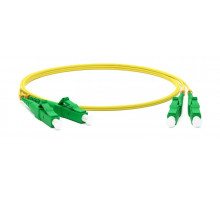 FC-D2-9-LC/AR-LC/AR-H-2M-LSZH-YL Патч-корд волоконно-оптический (шнур) SM 9/125 (OS2), LC/APC-LC/APC, 2.0 мм, duplex, LSZH, 2 м Hyperline