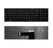 Клавиатура для ноутбука Sony Vaio Fit 15, SVF15, SVF152, SVF1521E1RB.RU3, SVF1521J1RB.RU3 Series. Плоский Enter. Черная, без рамки. PN: 9Z.NAEBQ.00R.