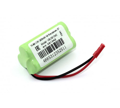 Аккумулятор Ni-MH 3.6V 2400mAh AA Row разъем JST