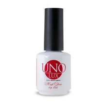 Uno Верхнее покрытие Lux High Gloss Top Coat, 15 мл