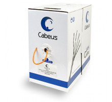 Cabeus UTP-4P-Cat.5e-SOLID-OR Кабель витая пара UTP (U/UTP), категория 5e, 4 пары 0,51мм (24 AWG), одножильный, оранжевый (305 м)