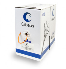 Cabeus UTP-4P-Cat.5e-SOLID-OR Кабель витая пара UTP (U/UTP), категория 5e, 4 пары 0,51мм (24 AWG), одножильный, оранжевый (305 м)