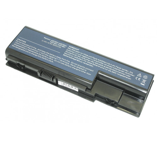 Аккумуляторная батарея для ноутбука Acer Aspire 5520, 5920, 6920G, 7520  11.1V 5200mAh OEM черная