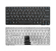 Клавиатура для ноутбука Sony Vaio VPC-CA, VPC-SA Series. Плоский Enter. Черная, без рамки. PN: 148953821.