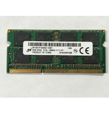 Оперативная память SO-DIMM, DDR3L, 1600 МГц, 12800 МБ/с, 8 Гб, Micron