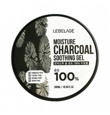 Lebelage Увлажняющий гель с углем / Moisture Charcoal 100% Soothing Gel, 300 мл