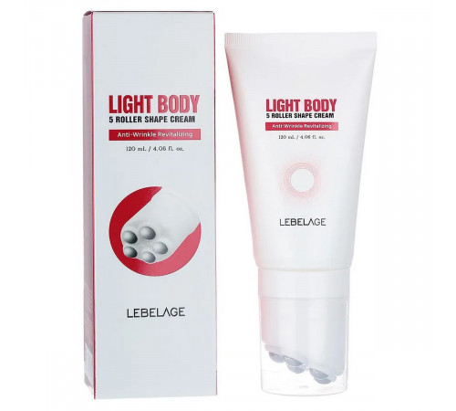 Lebelage Крем для тела массажный с 5 роликовыми шариками / Light Body 5 Roller Shape Cream, 120 мл