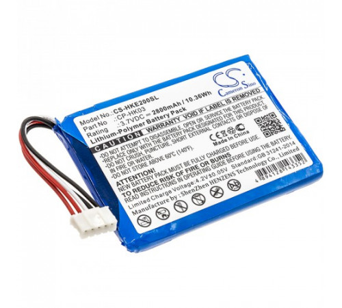 Аккумуляторная батарея CameronSino CS-HKE200SL для Harman/Kardon Esquire 2  3.7V  2800mAh  10.36Wh