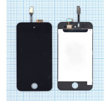 Дисплей для iPod touch 4 в сборе с тачскрином черный