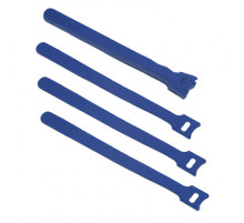 Cabeus CLAMP-180-BL Хомут для кабеля, липучка с мягкой застежкой, 180x14 мм, синий (10 шт.)