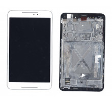 Модуль (матрица + тачскрин) для Asus Fonepad 8 FE380CG белый с рамкой