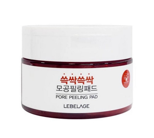 Lebelage Диски для очищения и пилинга пор / Pore Peeling Pad, 60 шт.