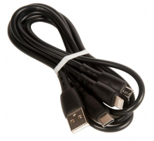 Кабель USB BOROFONE BX71 Shengda для Lightning, Micro USB, Type-C, 2.0A, длина 1м, черный