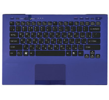 Клавиатура для ноутбука Sony Vaio VPC-SB VPC-SD синяя топ-панель