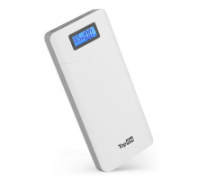 Внешний аккумулятор TopON TOP-T72/W 18000mAh (66.6Wh) QC 2.0, 2 USB для ноутбука, планшета, смартфона и аккумулятора авто. Белый