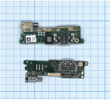 Шлейф разъема питания с микрофоном для Sony Xperia XA1 Dual SIM с IC G3116