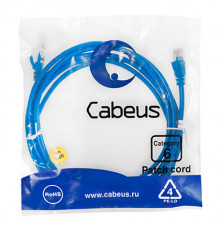 Cabeus PC-UTP-RJ45-Cat.6-3m-BL Патч-корд U/UTP, категория 6, 2xRJ45/8p8c, неэкранированный, синий, PVC, 3м